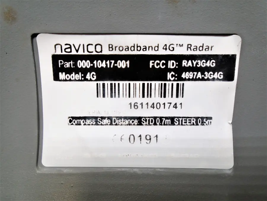 Simrad/Lowrance/B&G/Navico Broadband 4G Radar Dome W Cables & RI10 – Good Cond - Image 12