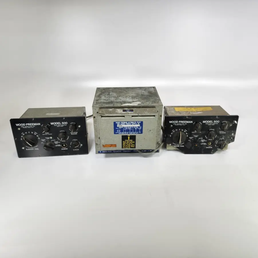 Assorted Lot of Wood Freeman Autopilot Equipment - Sold AS IS - Image 2