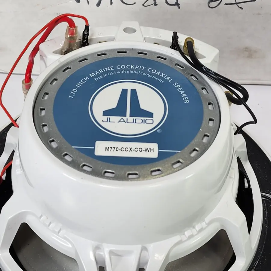 (1 Pair) JL Audio M770CCXCGWH 7.7" Marine Speakers with White