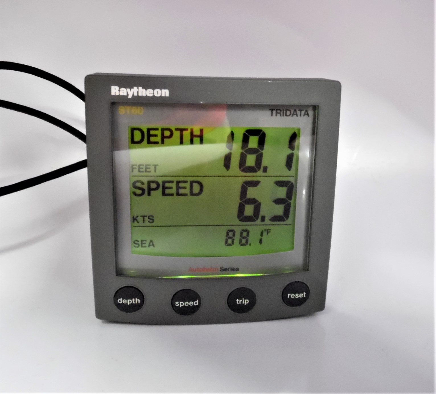 Raytheon ST60 TriData Instrument Display with Sun Cover A22004