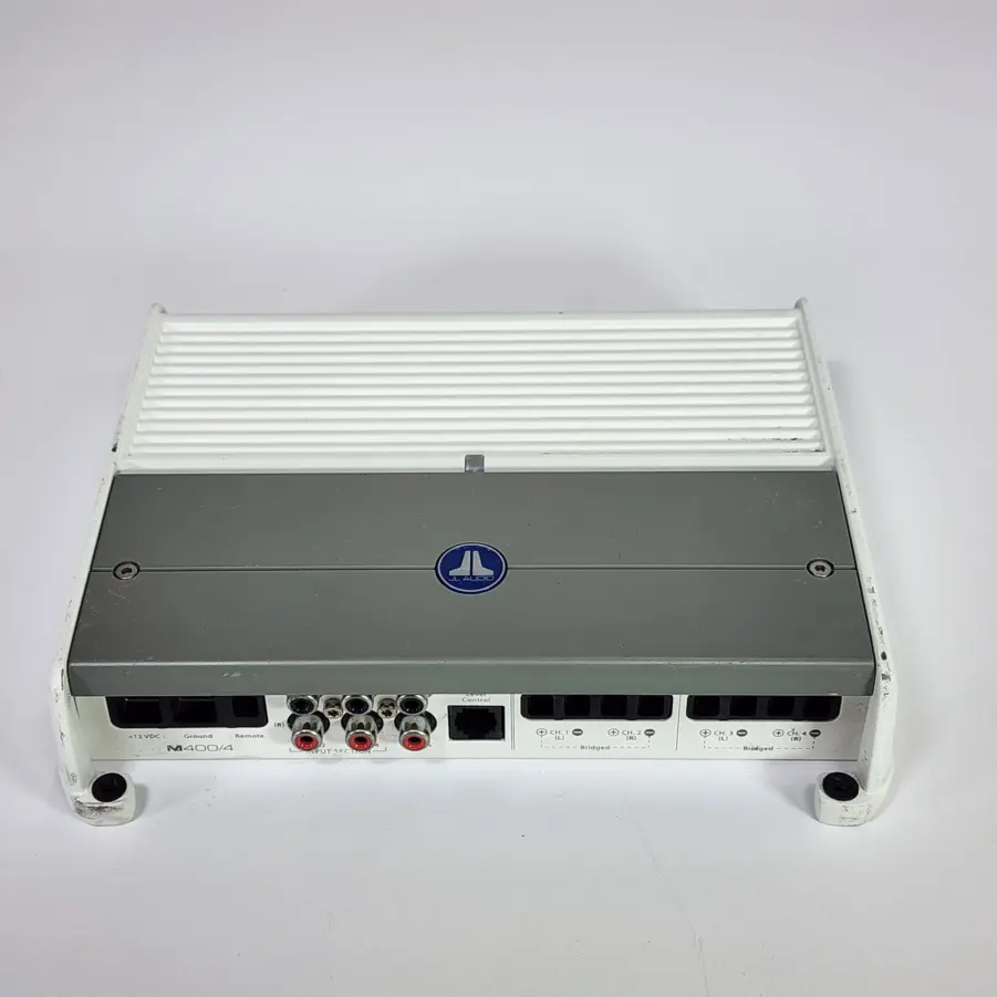 JL Audio M400/4 4-Channel Marine Amplifier - 75 Watts RMS x 4 - TESTED/WORKING