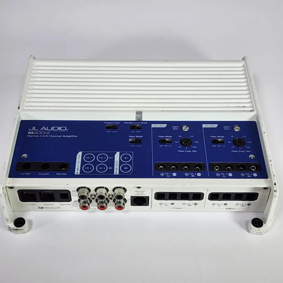 JL Audio M400/4 4-Channel Marine Amplifier - 75 Watts RMS x 4 - TESTED/WORKING - Image 12