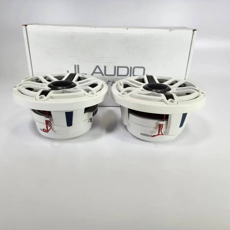 (1 Pair) JL Audio M6-770X-S-GwGw M6 Series 7.7" Marine Speakers with Gloss White Sport Grilles - Image 5
