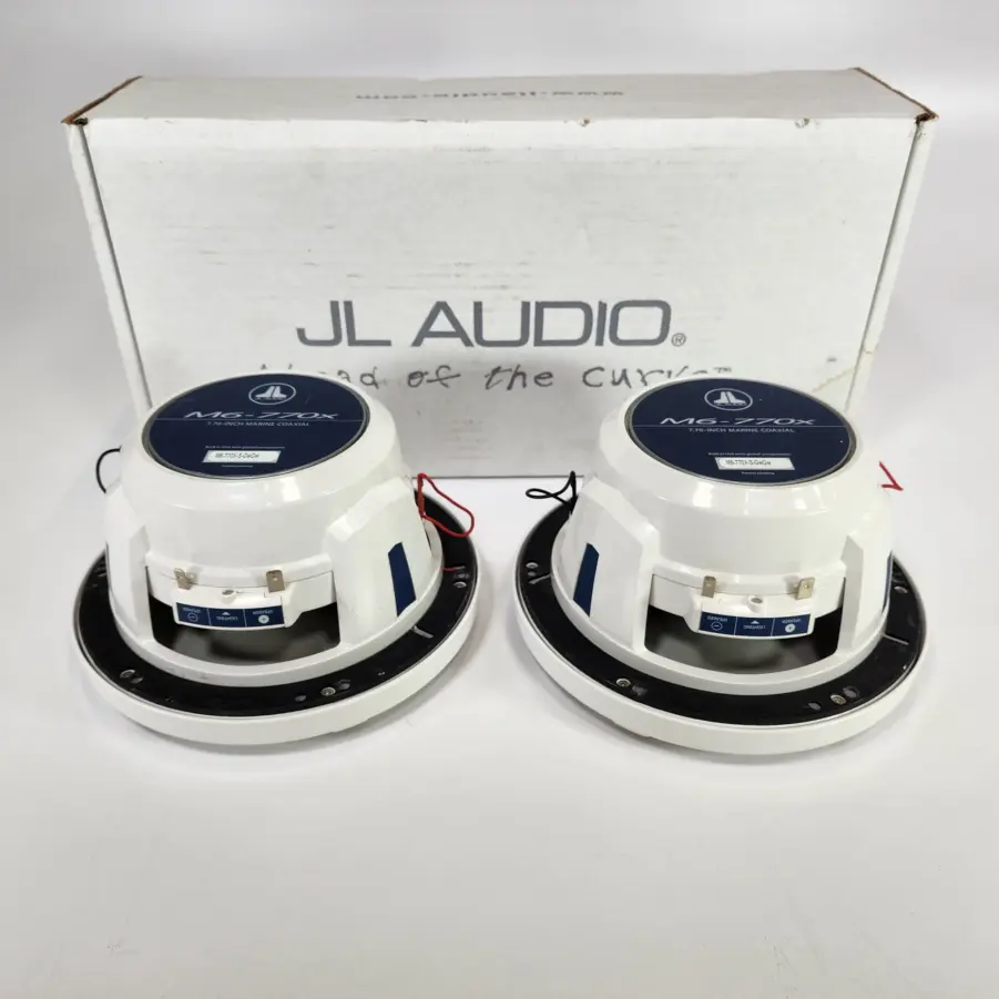 (1 Pair) JL Audio M6-770X-S-GwGw M6 Series 7.7" Marine Speakers with Gloss White Sport Grilles - Image 8