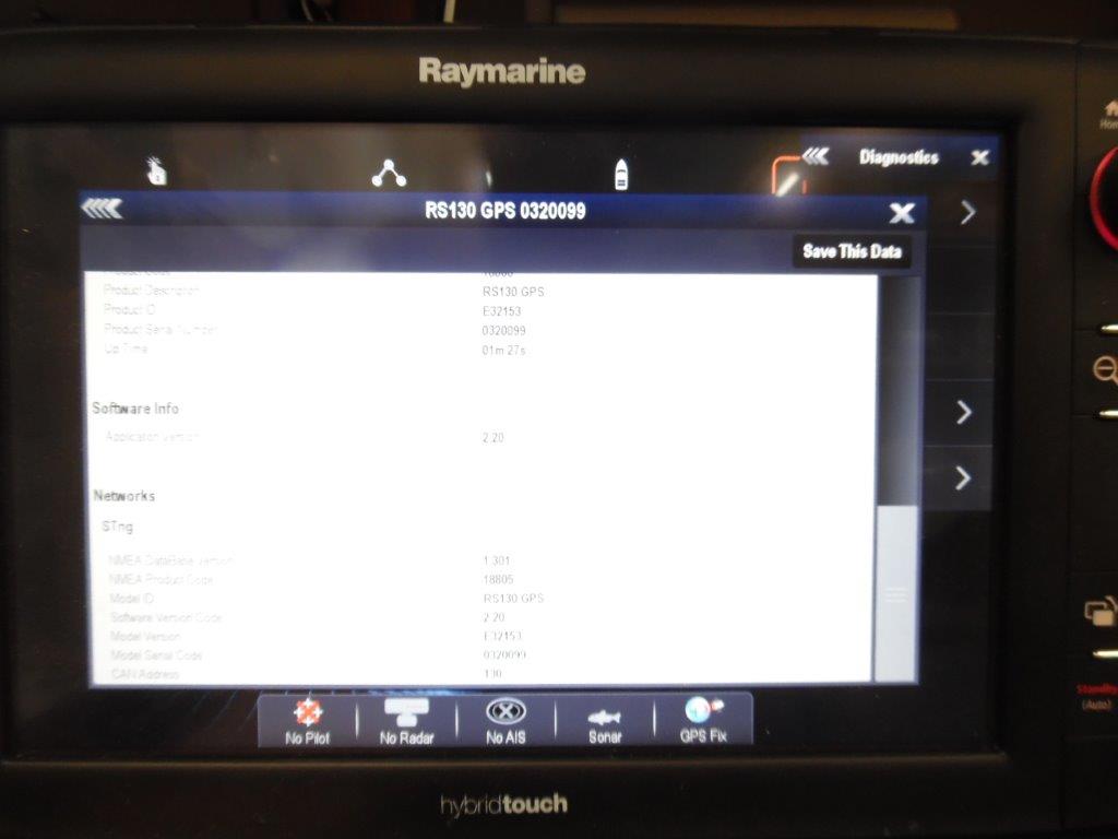 Raymarine Raystar130 GPS Antenna E32153 90 Day Warr! Max Marine