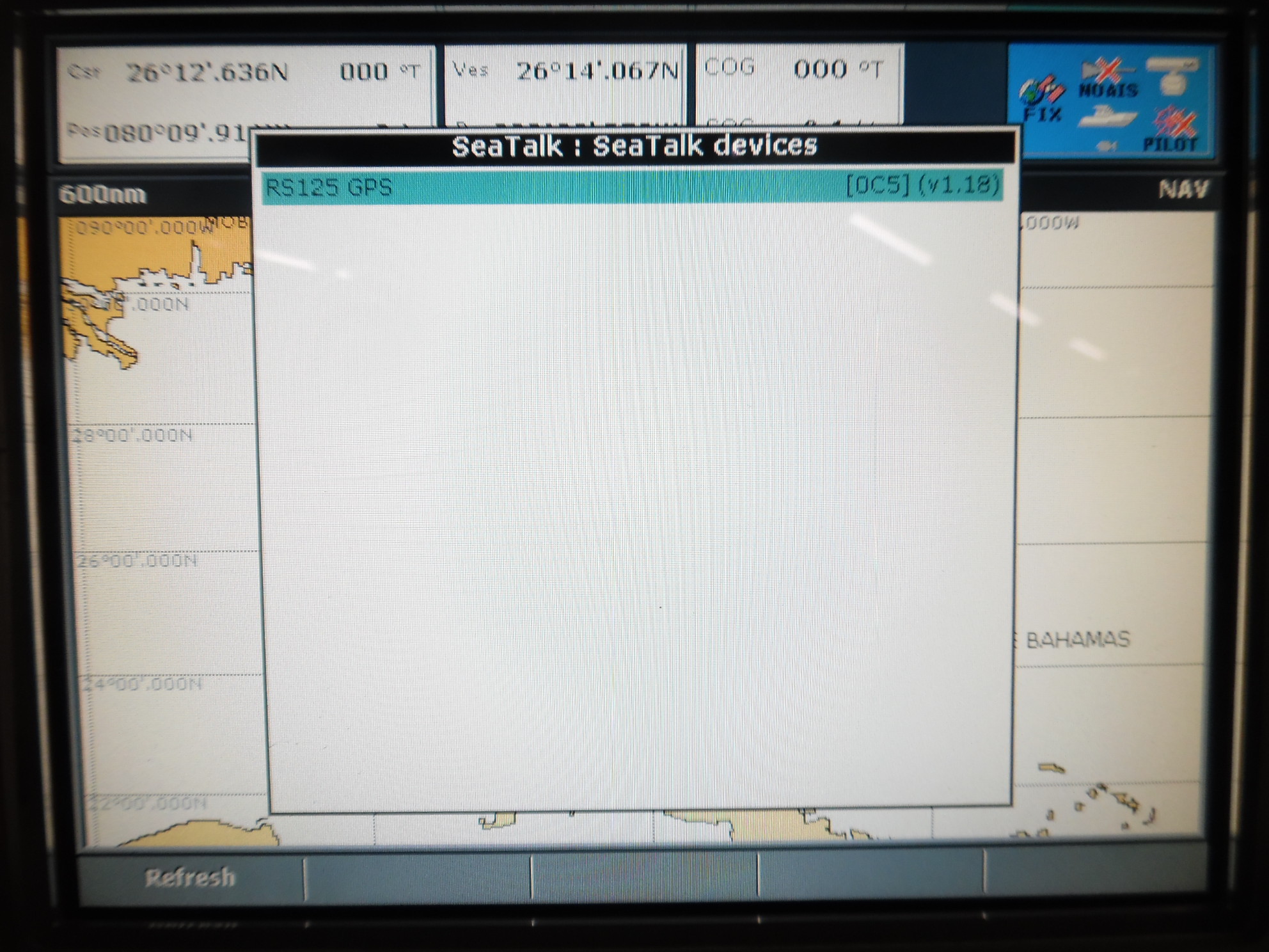 Raymarine Raystar 125 GPS Antenna w/New Battery 5Ft Cable E32042