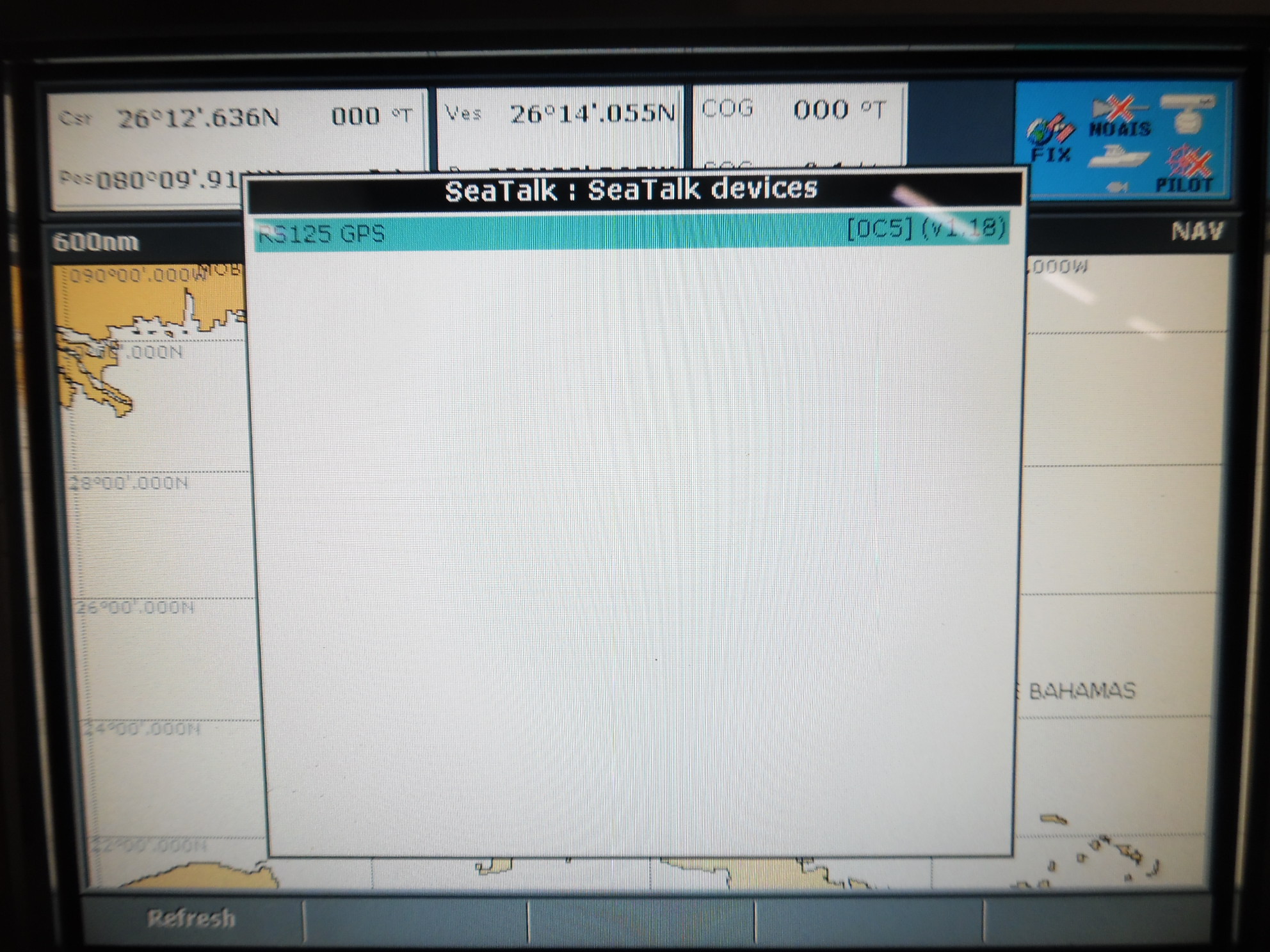 Raymarine Raystar 125 GPS Antenna w/New Battery 7Ft Cable E32042