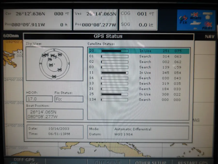 Raymarine Raystar 125 GPS Antenna w/New Battery 3Ft Cable E32042 90Day Warr Max Marine