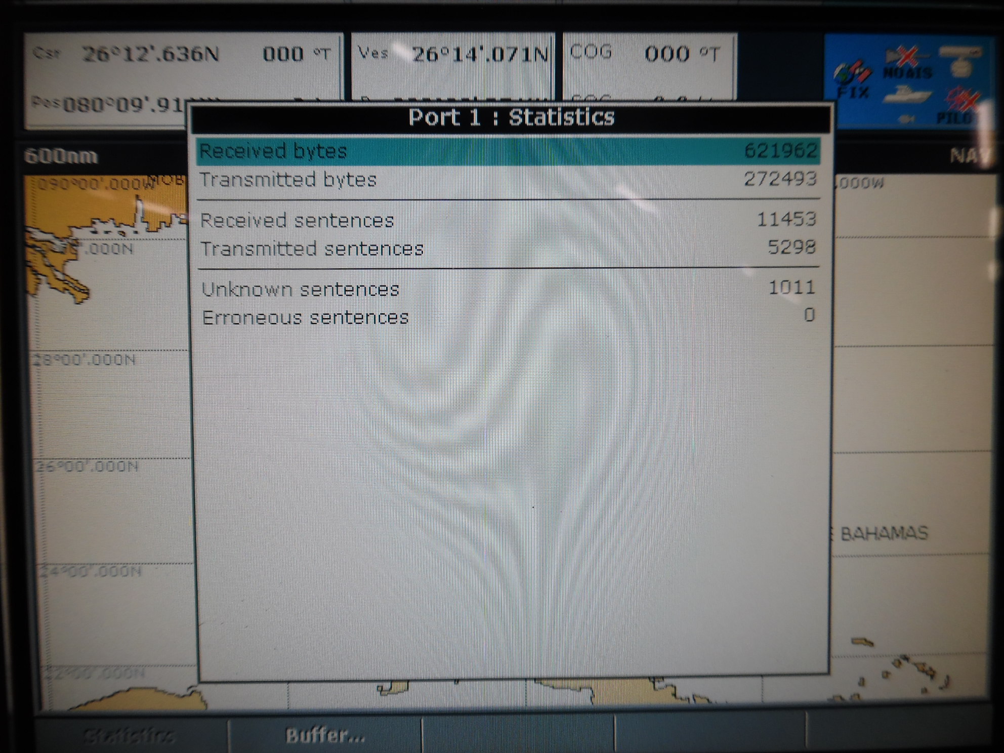 Raymarine Raystar 125 GPS Antenna w/New Battery 7Ft Cable E32042