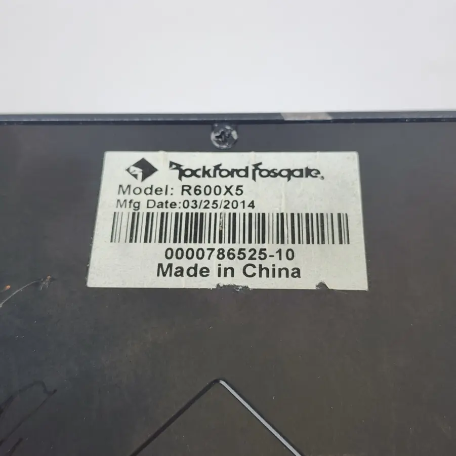 Rockford Fosgate R600X5 Prime Series 5-Channel Car Amplifier - Tested / Working - Image 12