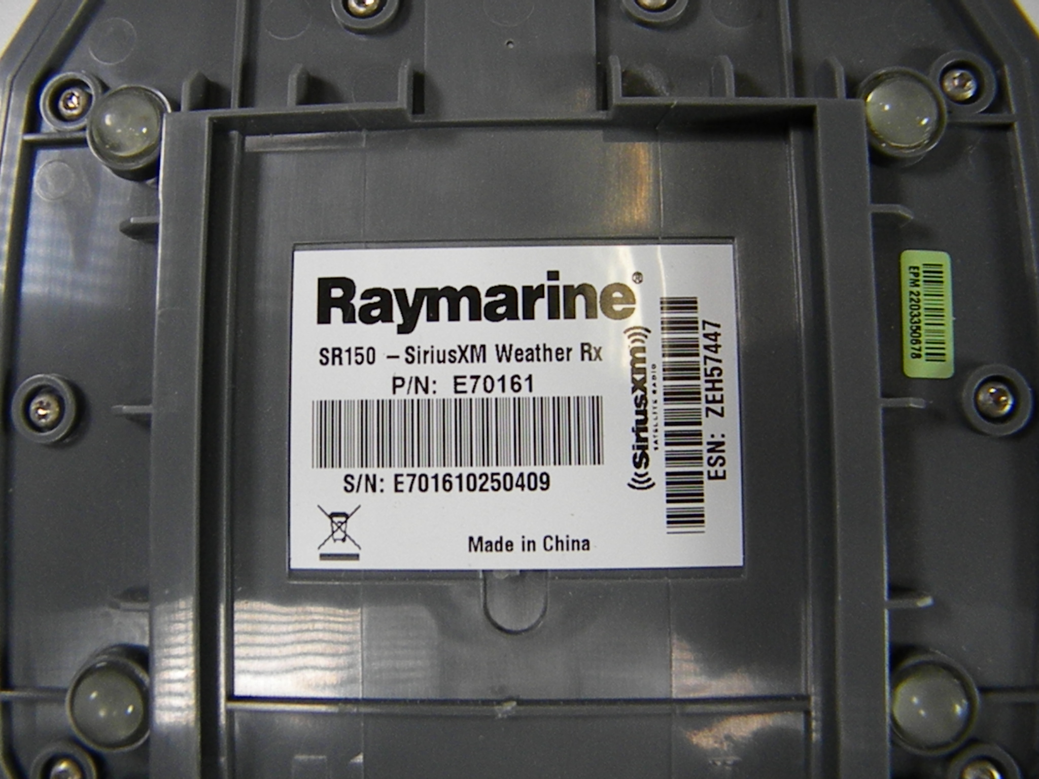 Raymarine SR150 Sirius XM/WX Weather Module w/Antenna & Cables E70161
