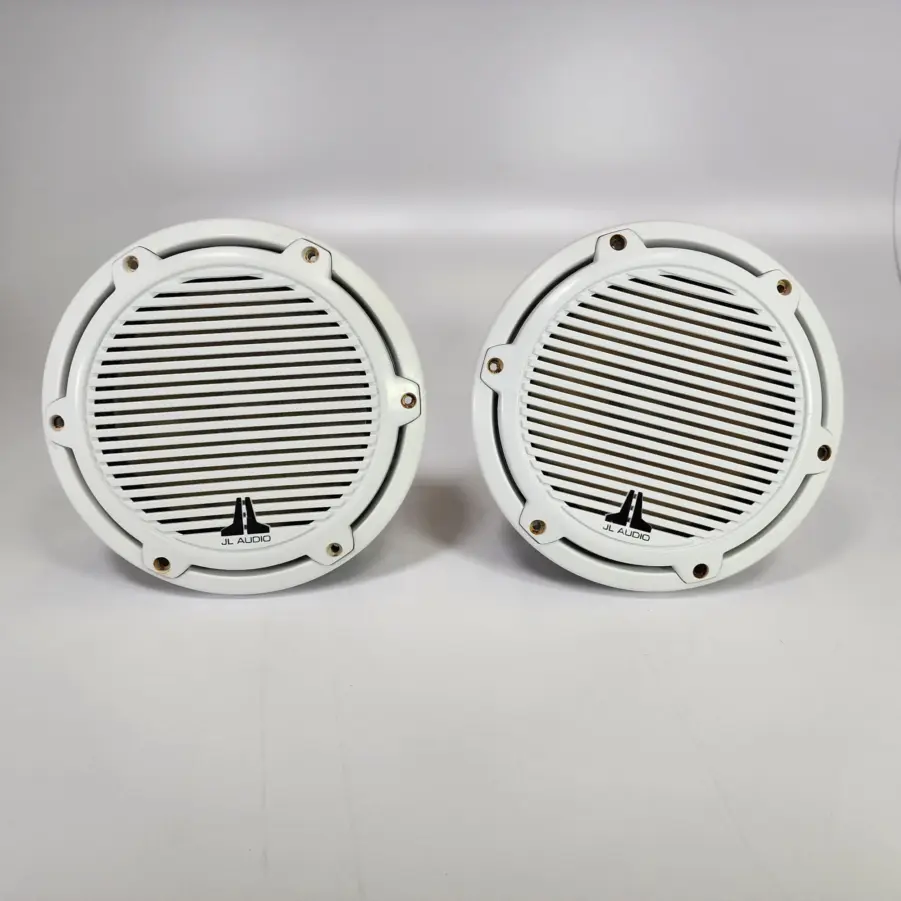 (1 Pair) JL Audio M770-CCW-W 7.7" Marine Component Speaker White with Classic Grille