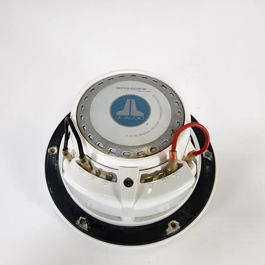 (1 Pair) JL Audio M770-CCW-W 7.7" Marine Component Speaker White with Classic Grille - Image 7