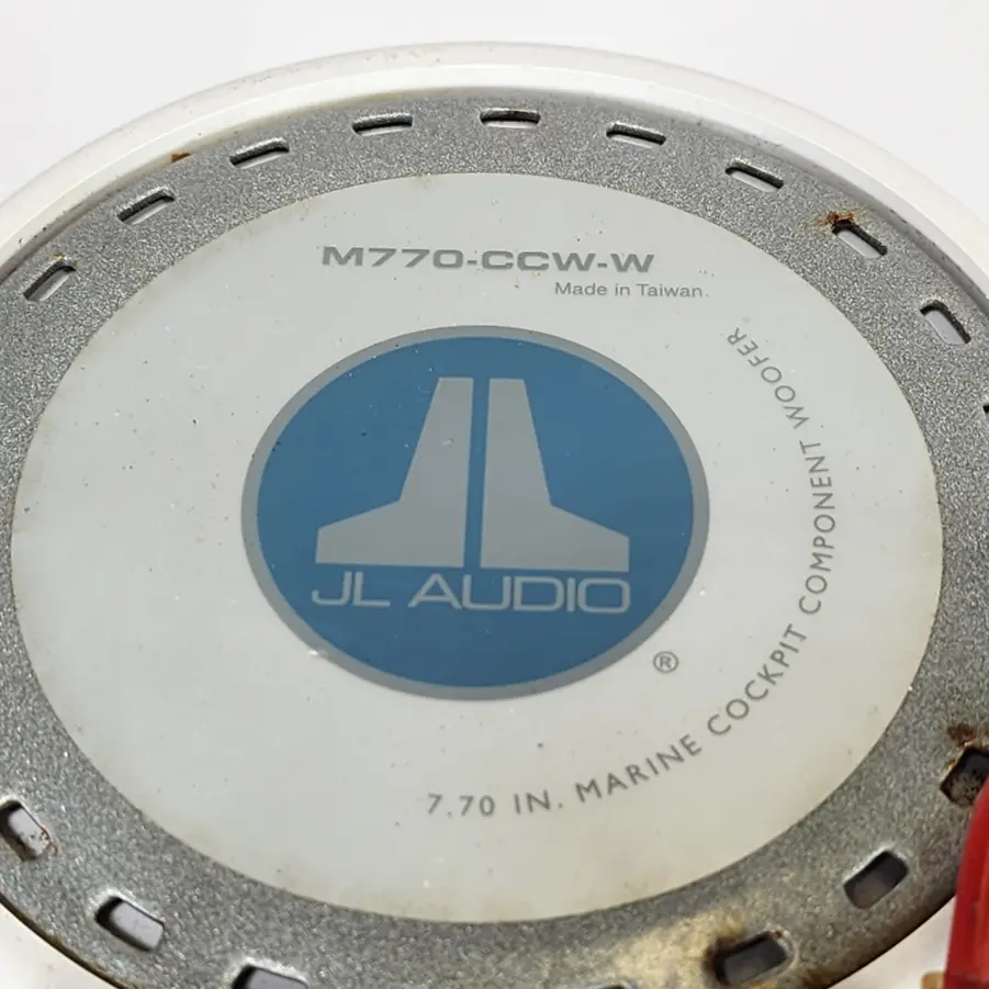 (1 Pair) JL Audio M770-CCW-W 7.7" Marine Component Speaker White with Classic Grille - Image 8
