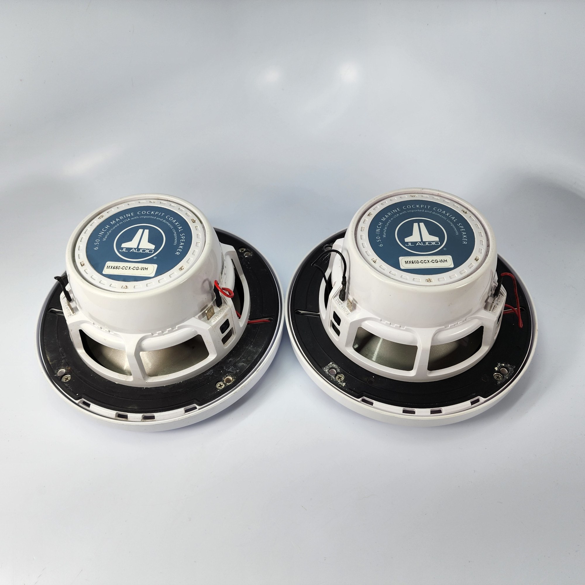 (1 Pair) JL Audio MX650CCXCGWH 6.5" Marine Speakers White with
