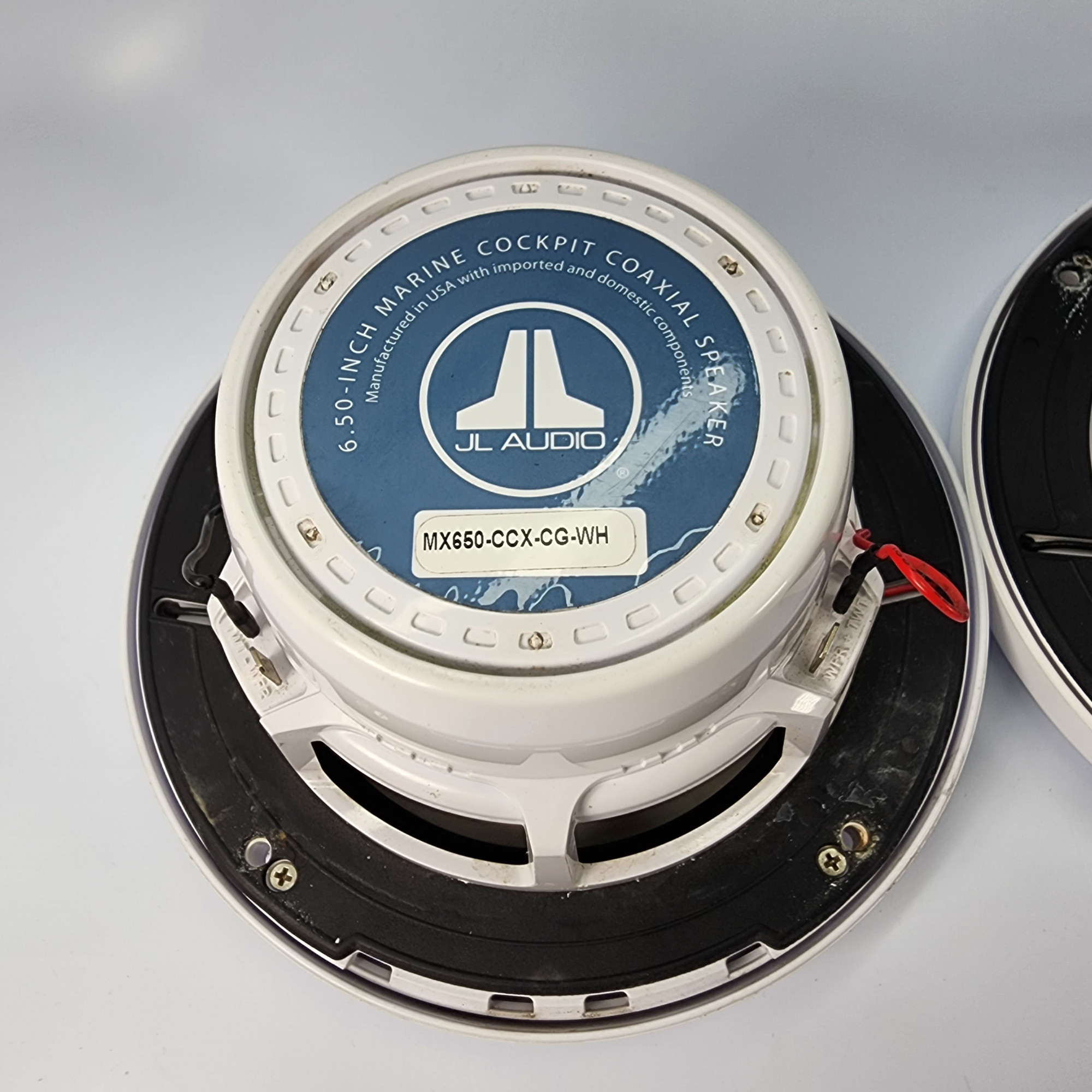 (1 Pair) JL Audio MX650CCXCGWH 6.5" Marine Speakers White with