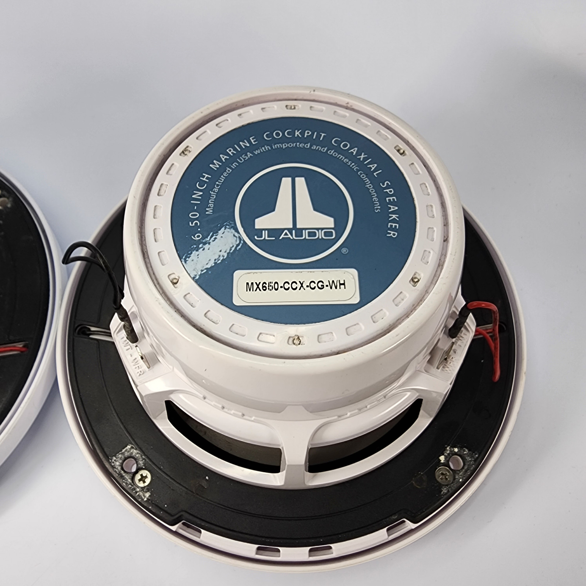 (1 Pair) JL Audio MX650CCXCGWH 6.5" Marine Speakers White with