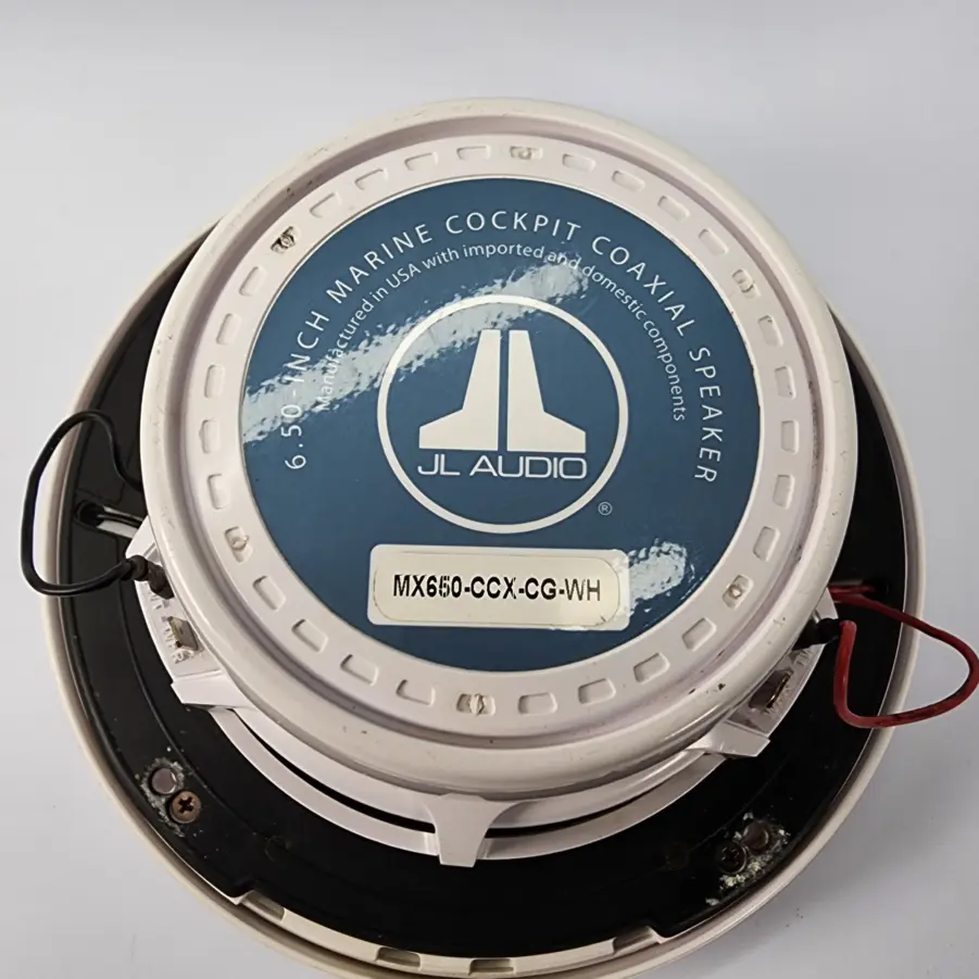 (1 Single) JL Audio MX650-CCX-CG-WH 6.5″ Marine Speaker White with Classic Grille - Image 8