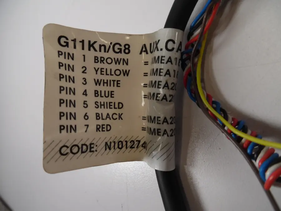 NMEA0183 and NMEA2000 7-Pin Cable Pigtail - N1012740 G11Kn/G8 Aux Cable - Image 4