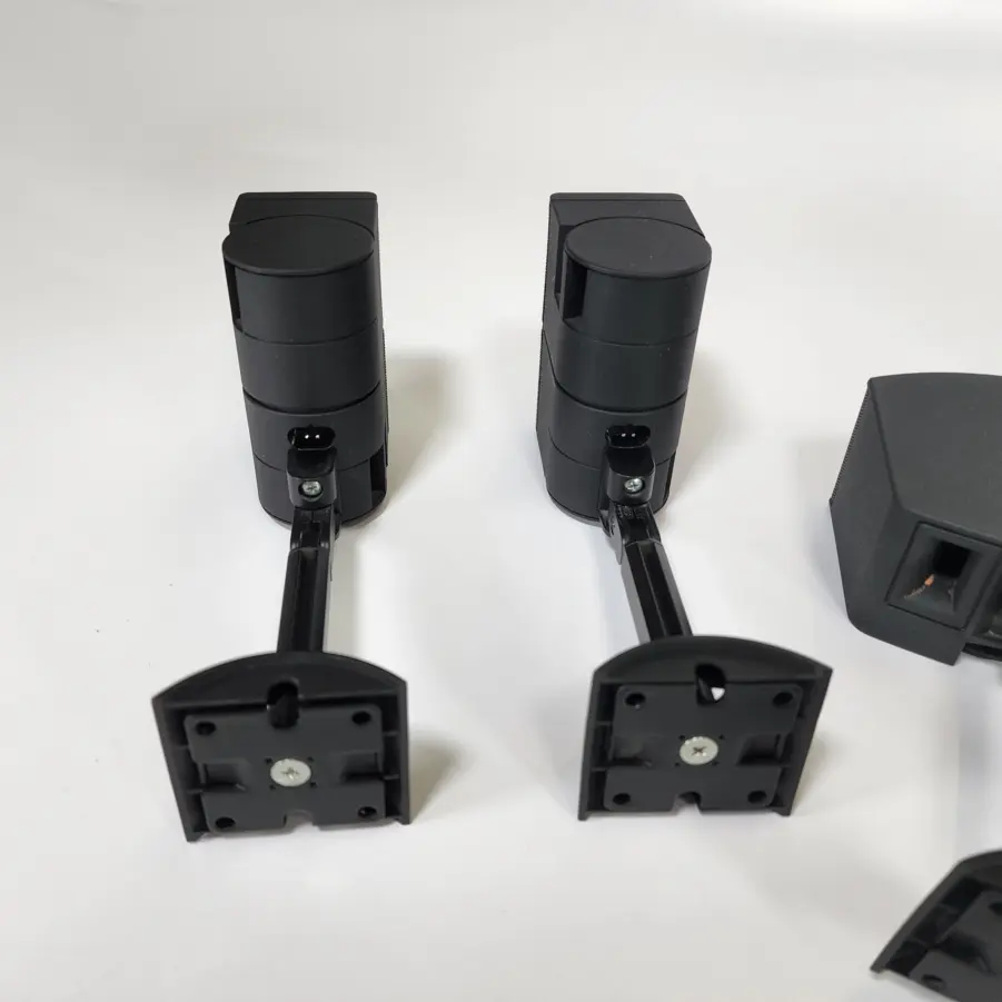 Set of 5 Bose Jewel Cube Surround Speakers - 4 Satellite/1 Center - With Mounts - Image 8