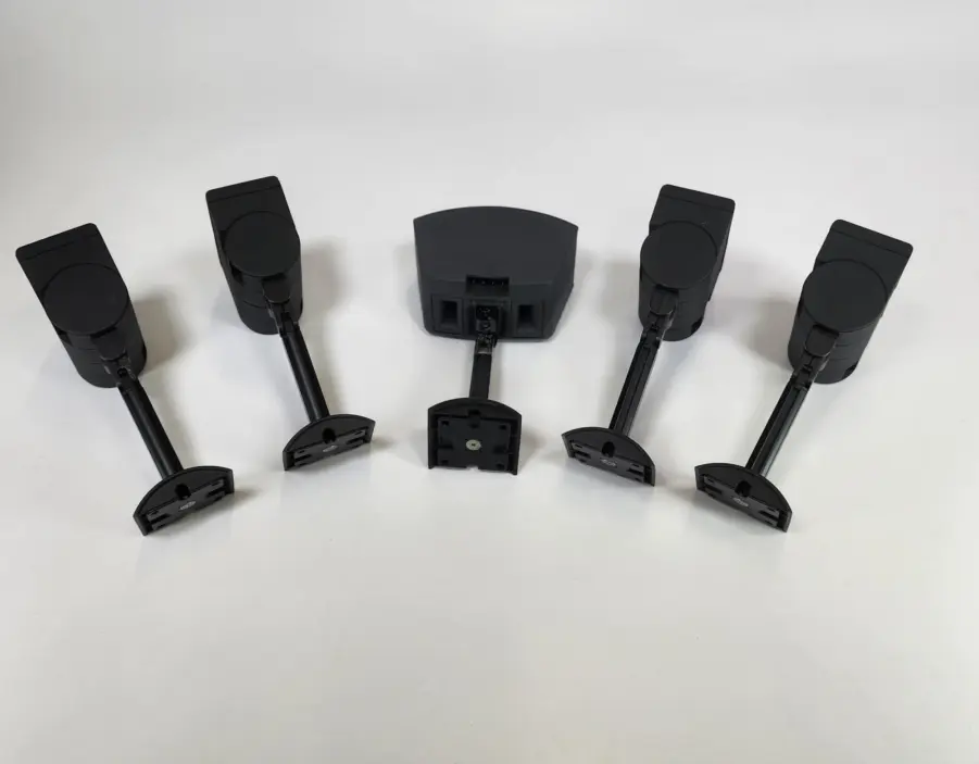 Set of 5 Bose Jewel Cube Surround Speakers - 4 Satellite/1 Center - With Mounts - Image 10
