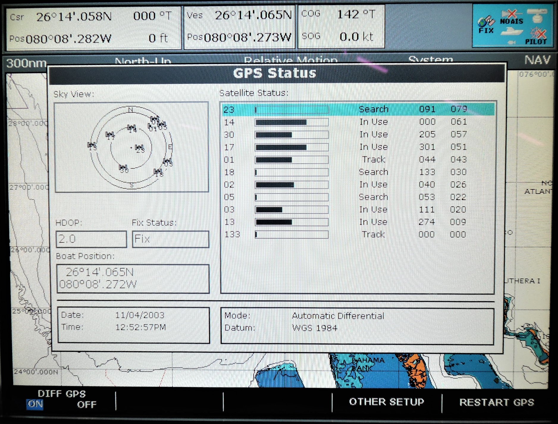 Raymarine Raystar 125 GPS Antenna w/ New Battery *CORE ONLY READ