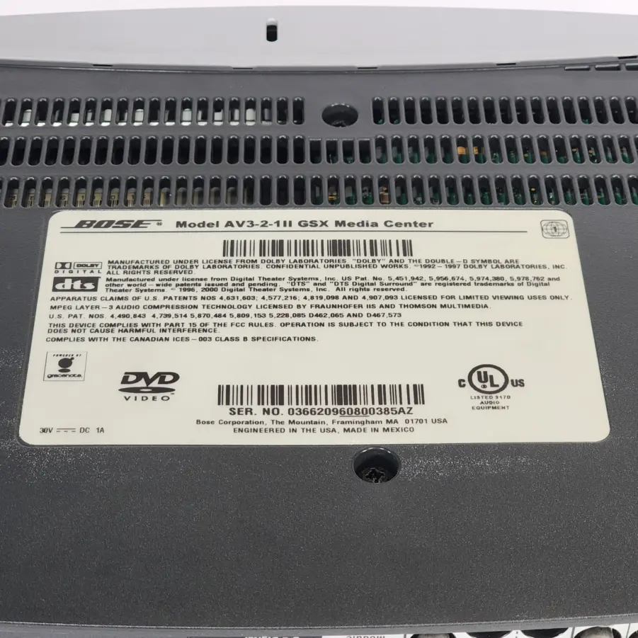 Bose AV3-2-1ii GSX Media Center with Remote - No PS3-2-1ii Acoustimass - Tested - Image 12
