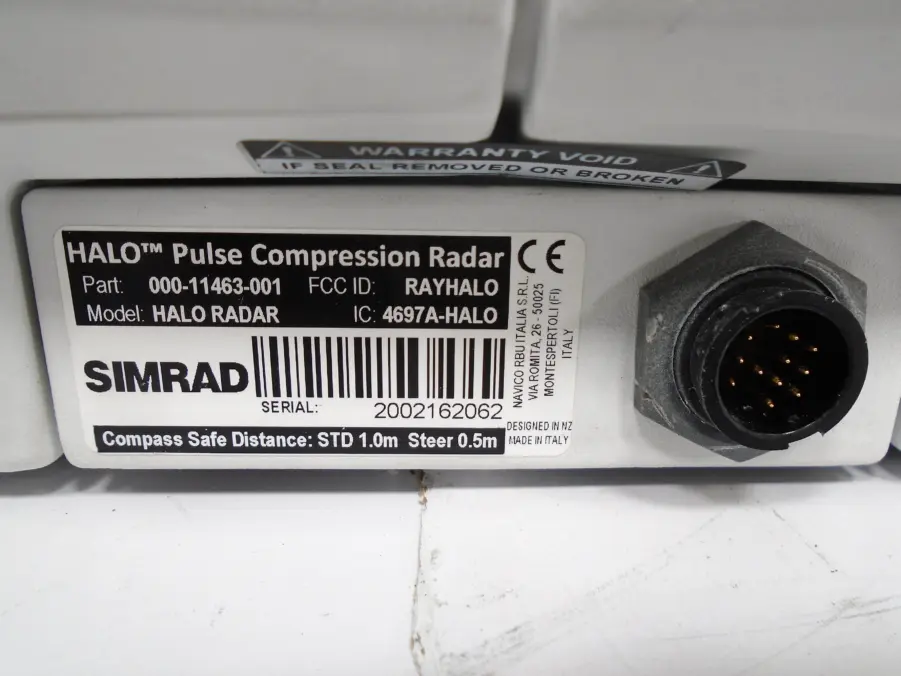 SIMRAD HALO 4 Pulse Compression Radar 4′ Open Array W/RI-12 (BENCH TESTED) - Image 12