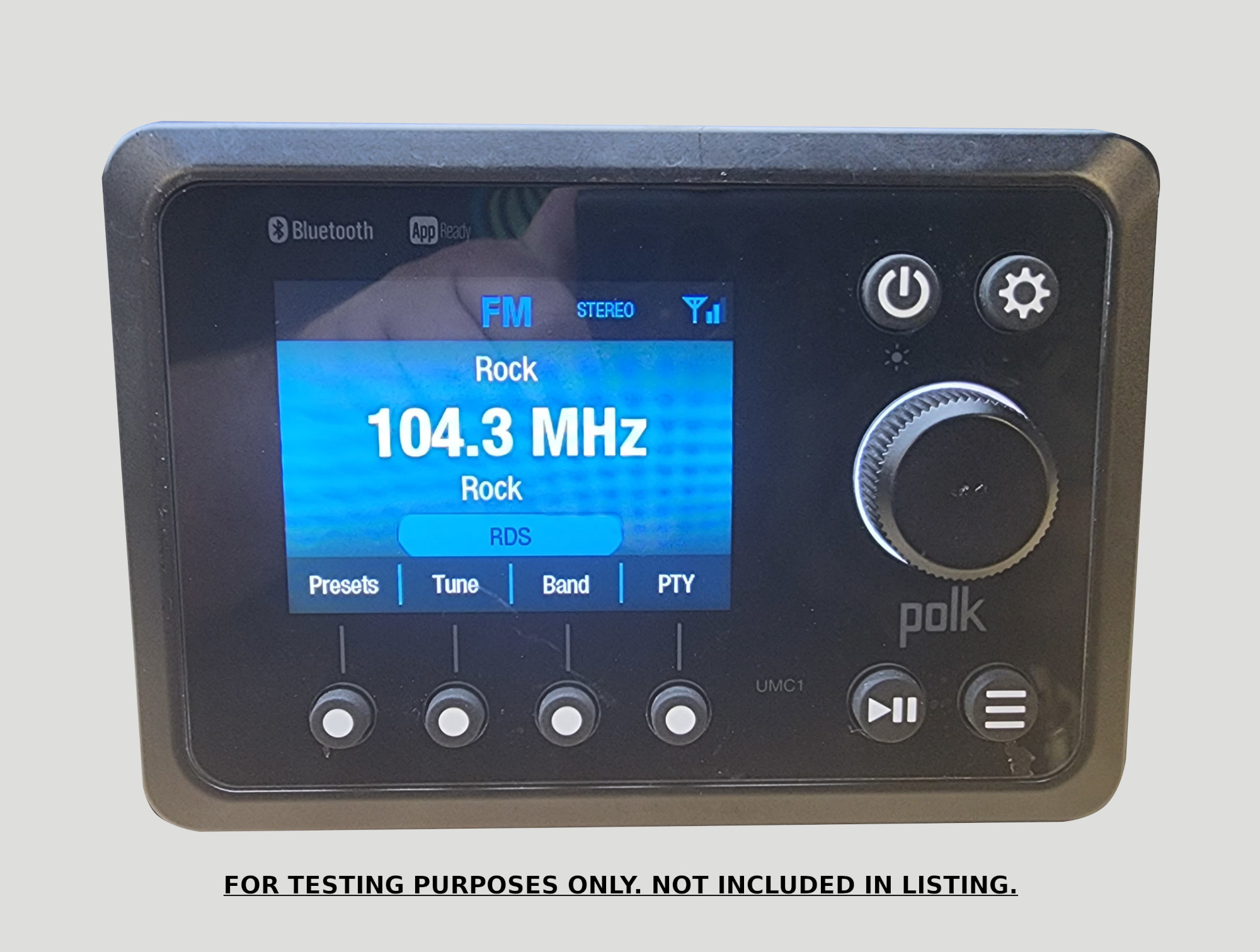 Polk P1TA Marine Stereo Black Box Receiver For Parts/AsIs See