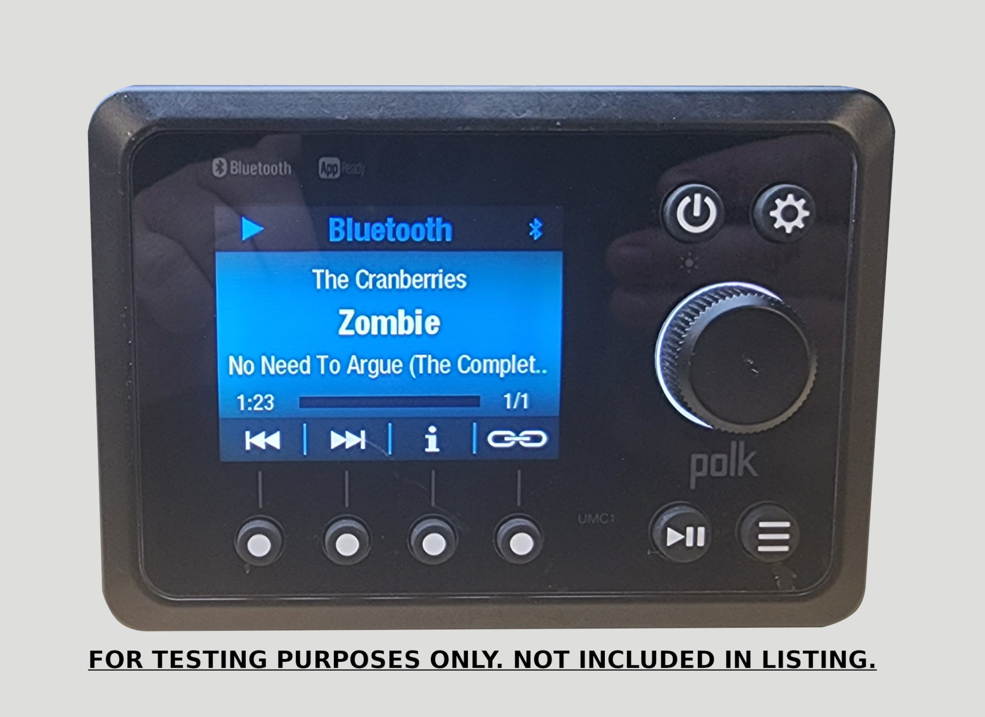 Polk P1TA Marine Stereo Black Box Receiver For Parts/AsIs See