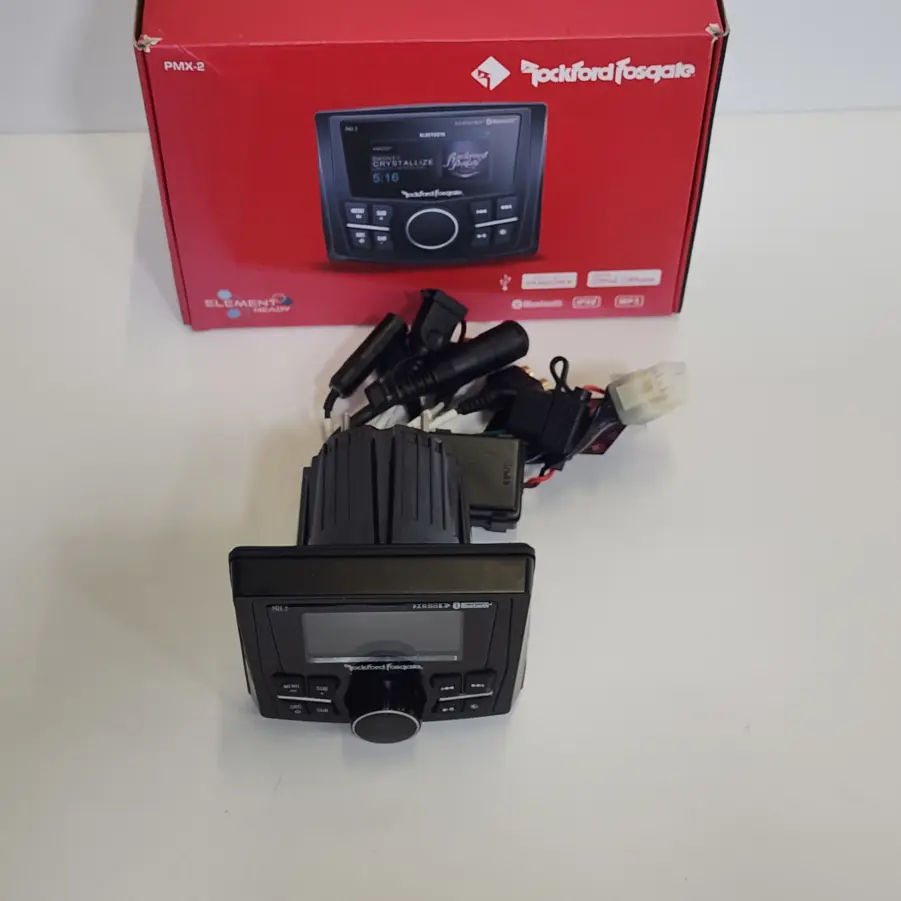 Rockford Fosgate PMX-2 Punch Marine Compact AM/FM/WB Digital Media Receiver 2.7" Display - Image 4