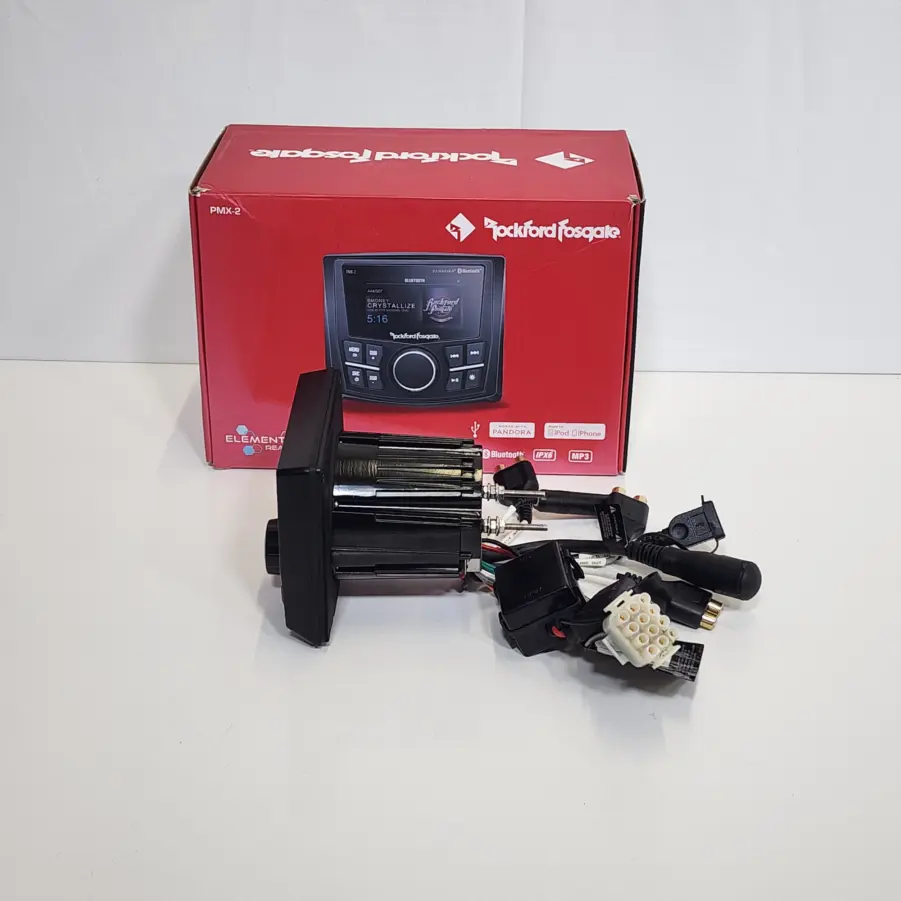 Rockford Fosgate PMX-2 Punch Marine Compact AM/FM/WB Digital Media Receiver 2.7" Display - Image 5