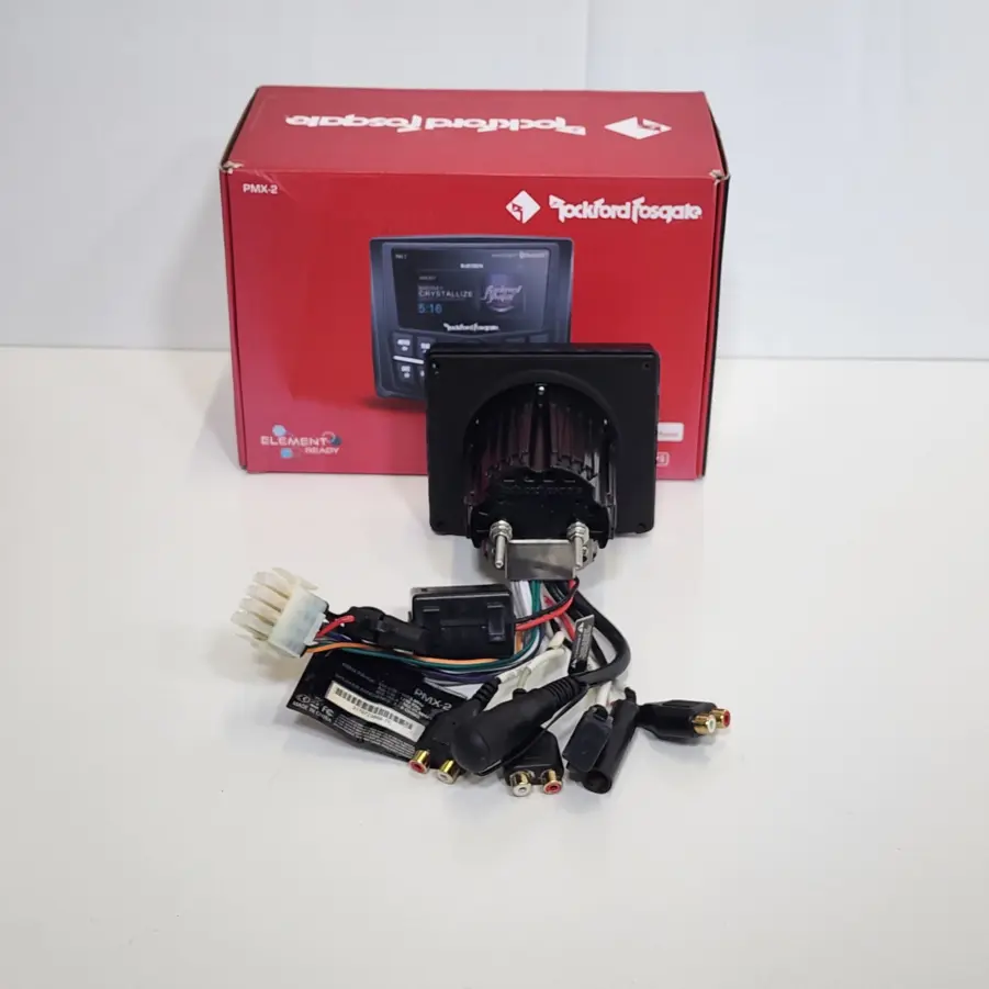 Rockford Fosgate PMX-2 Punch Marine Compact AM/FM/WB Digital Media Receiver 2.7" Display - Image 7