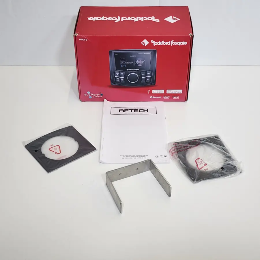 Rockford Fosgate PMX-2 Punch Marine Compact AM/FM/WB Digital Media Receiver 2.7" Display - Image 9