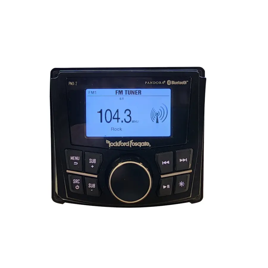 Rockford Fosgate PMX-2 Punch Marine Compact AM/FM/WB Digital Media Receiver 2.7" Display - Image 11