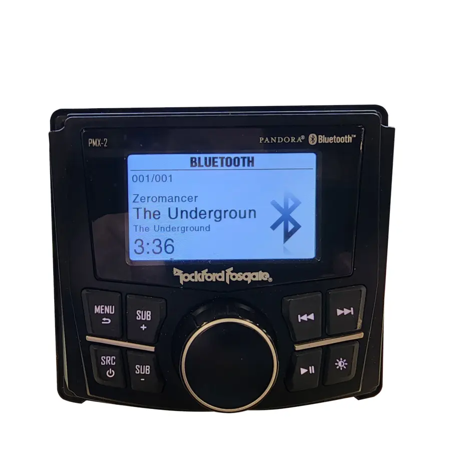 Rockford Fosgate PMX-2 Punch Marine Compact AM/FM/WB Digital Media Receiver 2.7" Display - Image 13
