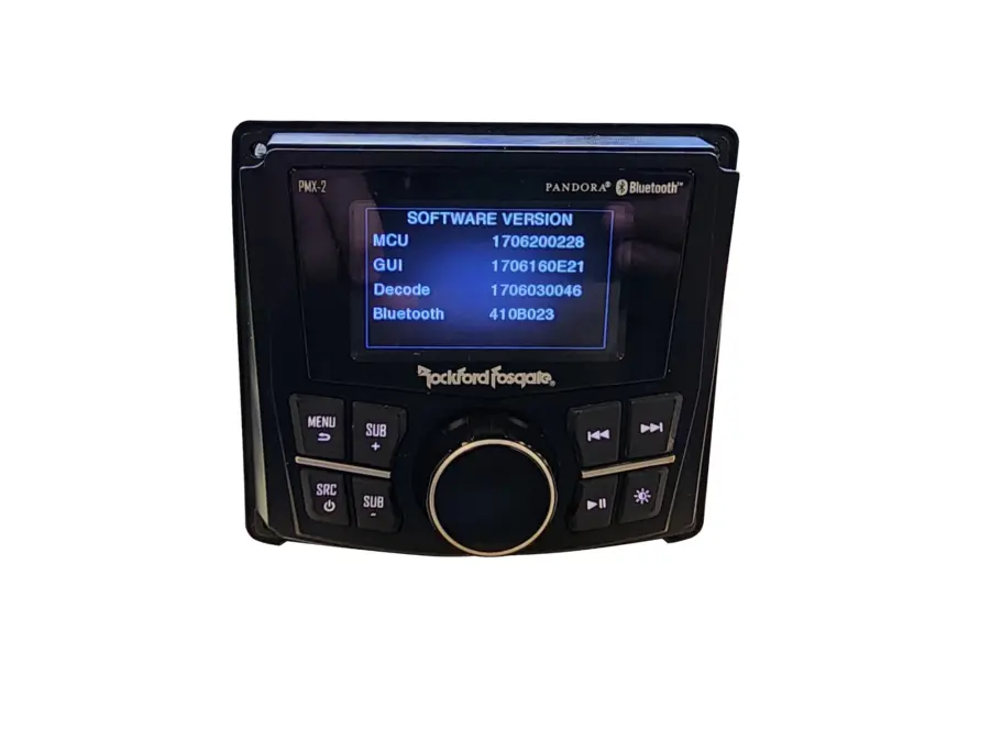 Rockford Fosgate PMX-2 Punch Marine Compact AM/FM/WB Digital Media Receiver 2.7" Display - Image 14