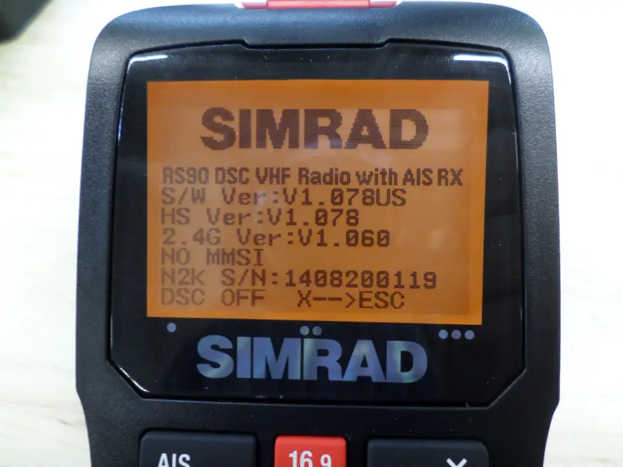 Simrad HS90 Handset for RS90 VHF with Mount and Accessories - Image 8