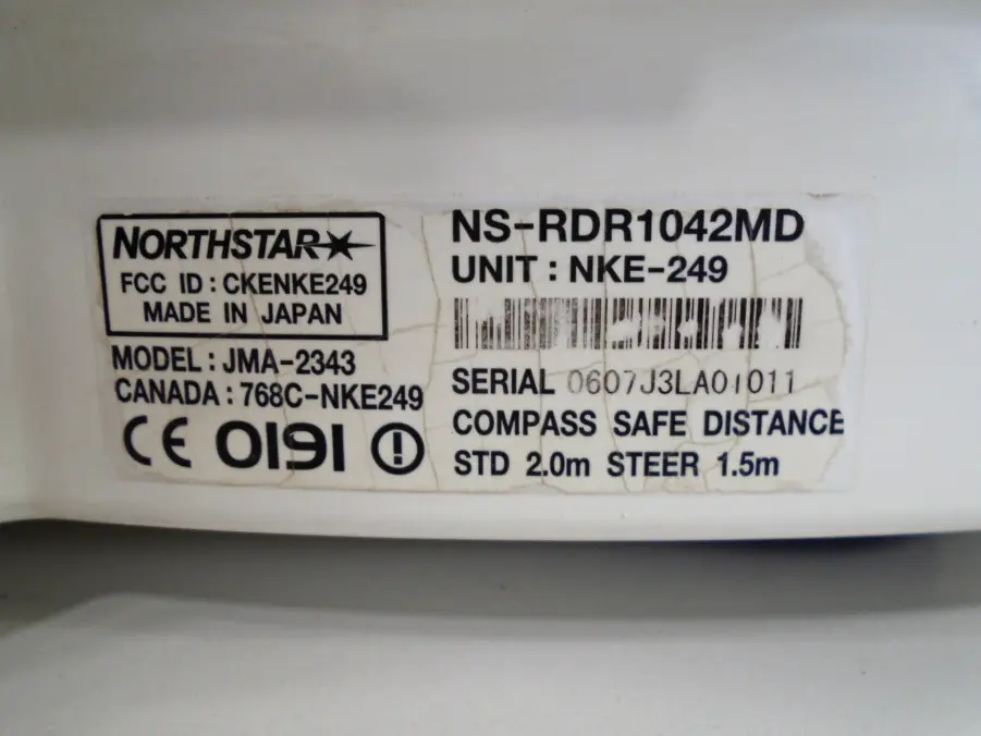 Northstar/Navico/Simrad JRC NS-RDR1042MD NKE-249 JMA-2343 4kw Radome HD Radar - Image 7