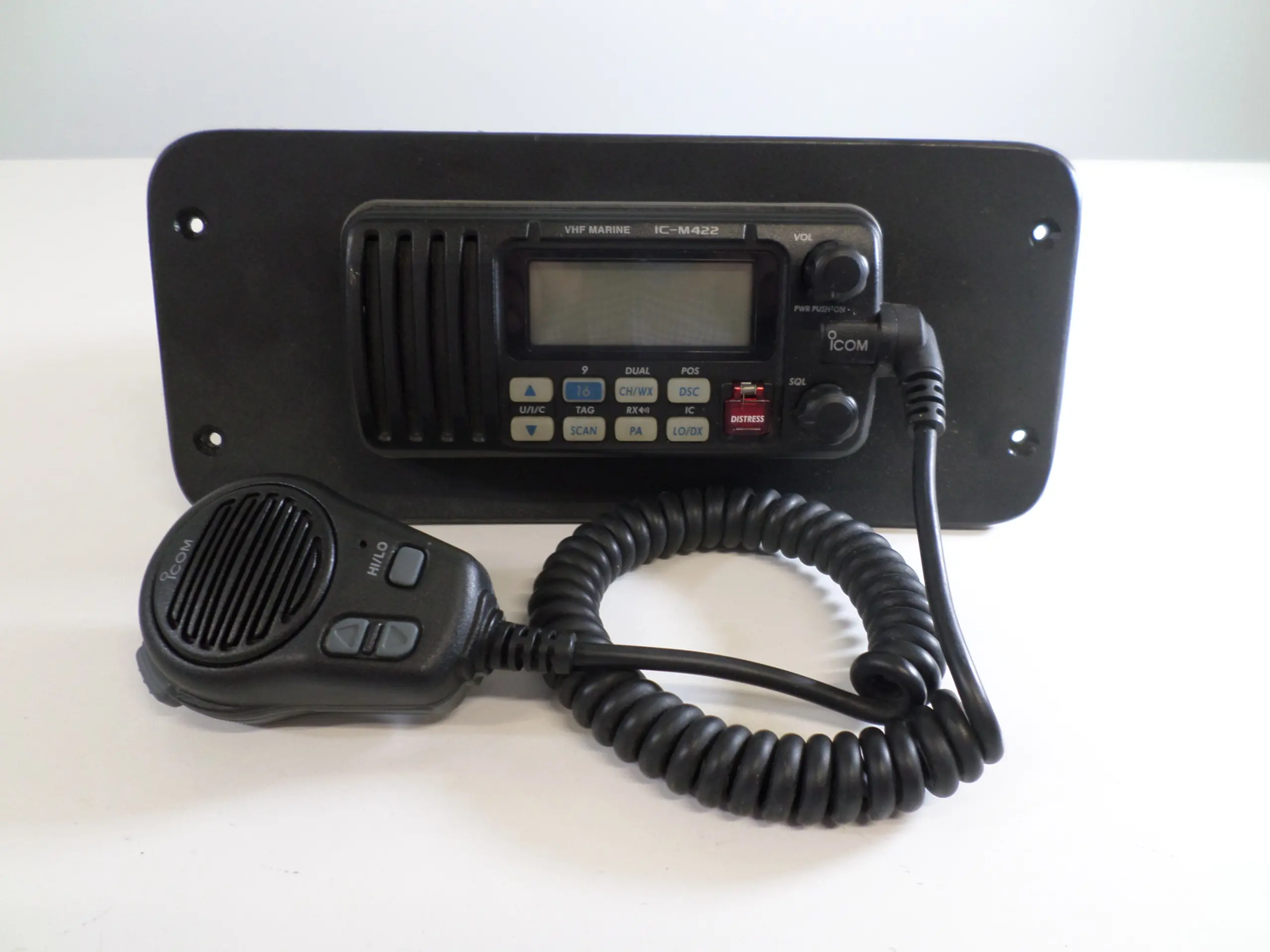 ICM422 Marine VHF Radio w/ HM150B Mic and mounting Plate