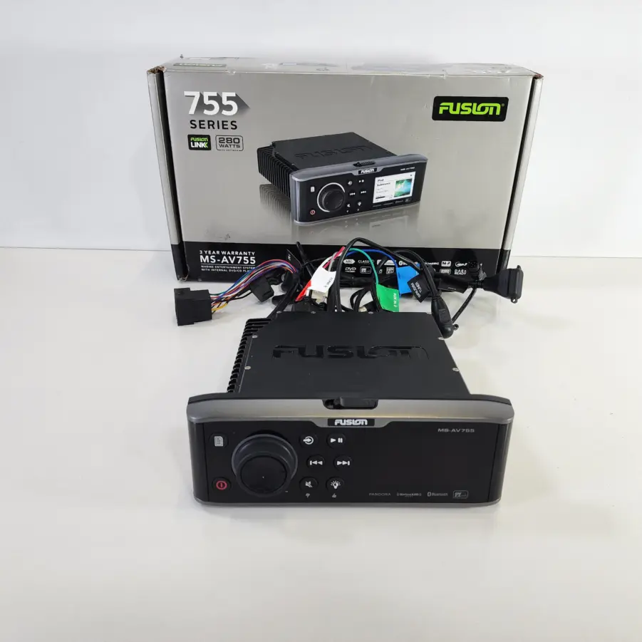 Fusion MS-AV755 AM/FM Stereo DVD/CD Player w/ FusionLink and BT - Tested/Working - Image 2
