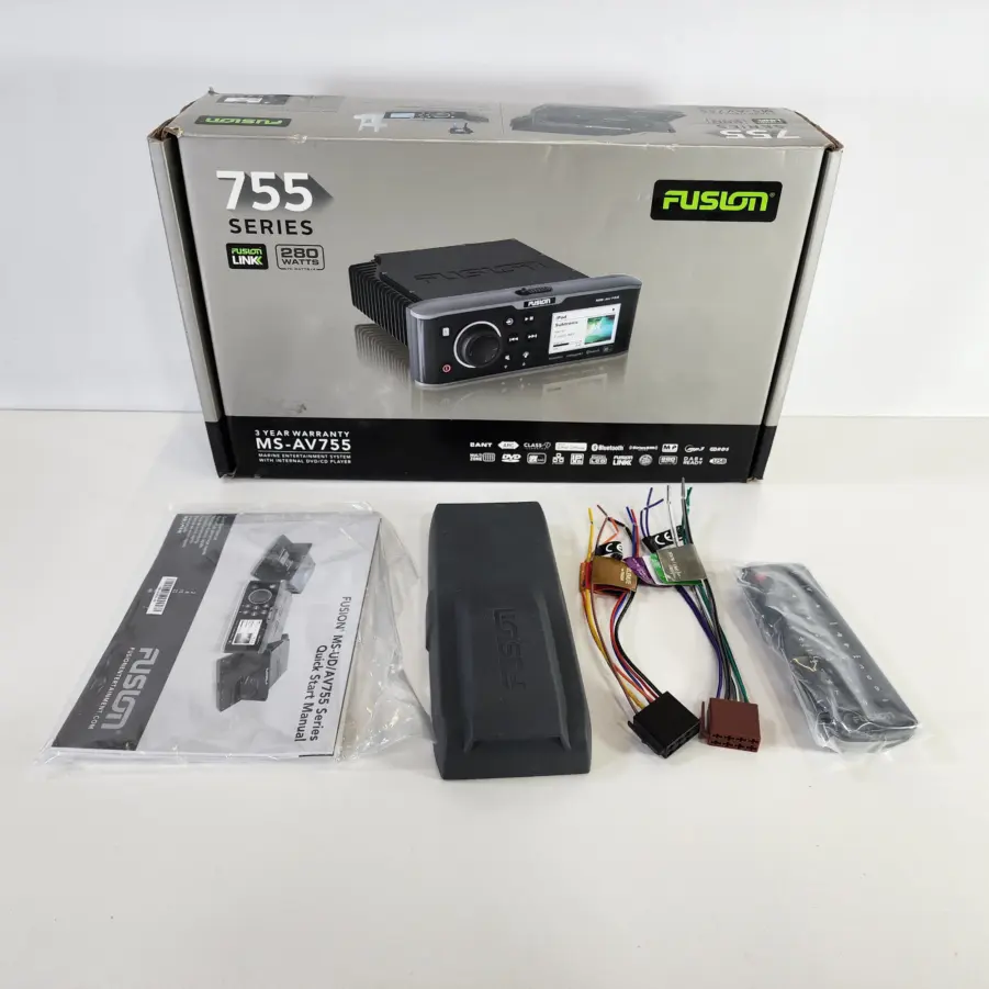 Fusion MS-AV755 AM/FM Stereo DVD/CD Player w/ FusionLink and BT - Tested/Working - Image 9