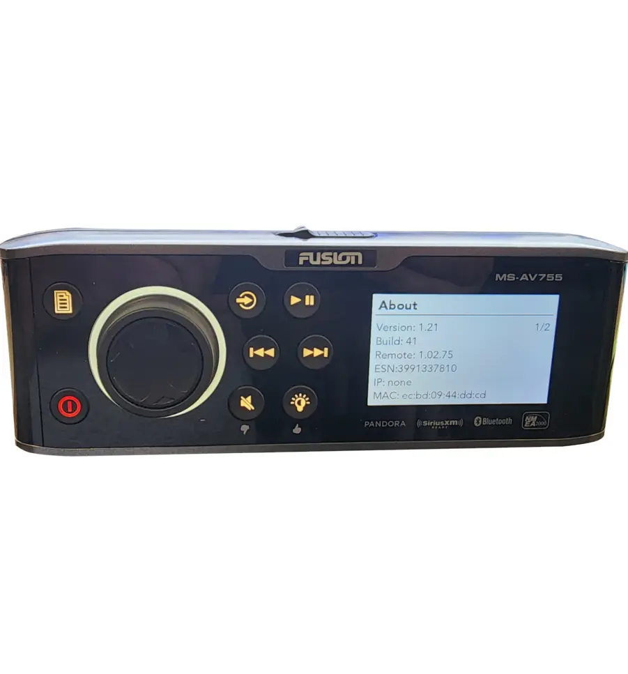 Fusion MS-AV755 AM/FM Stereo DVD/CD Player w/ FusionLink and BT - Tested/Working - Image 12