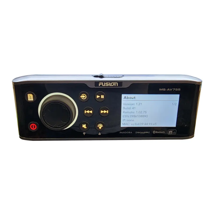 Fusion MS-AV755 AM/FM Stereo DVD/CD Player with FusionLink and BT - Working - Image 12