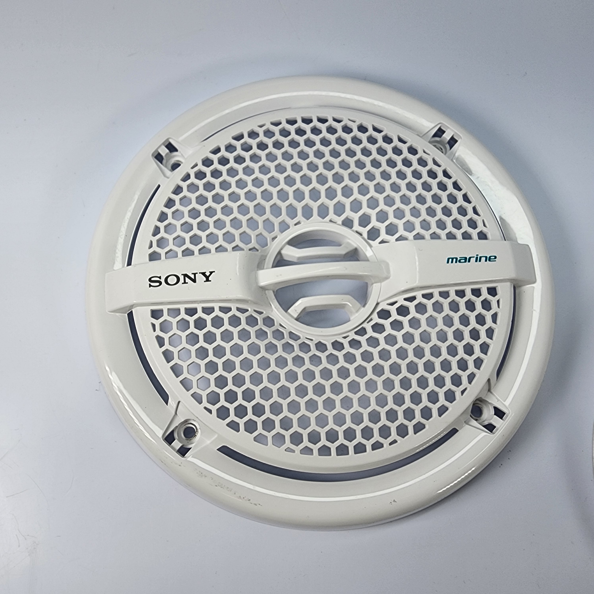 [1 Pair] Sony XSMP1611 6.5" Dual Cone Marine Speaker Grilles White
