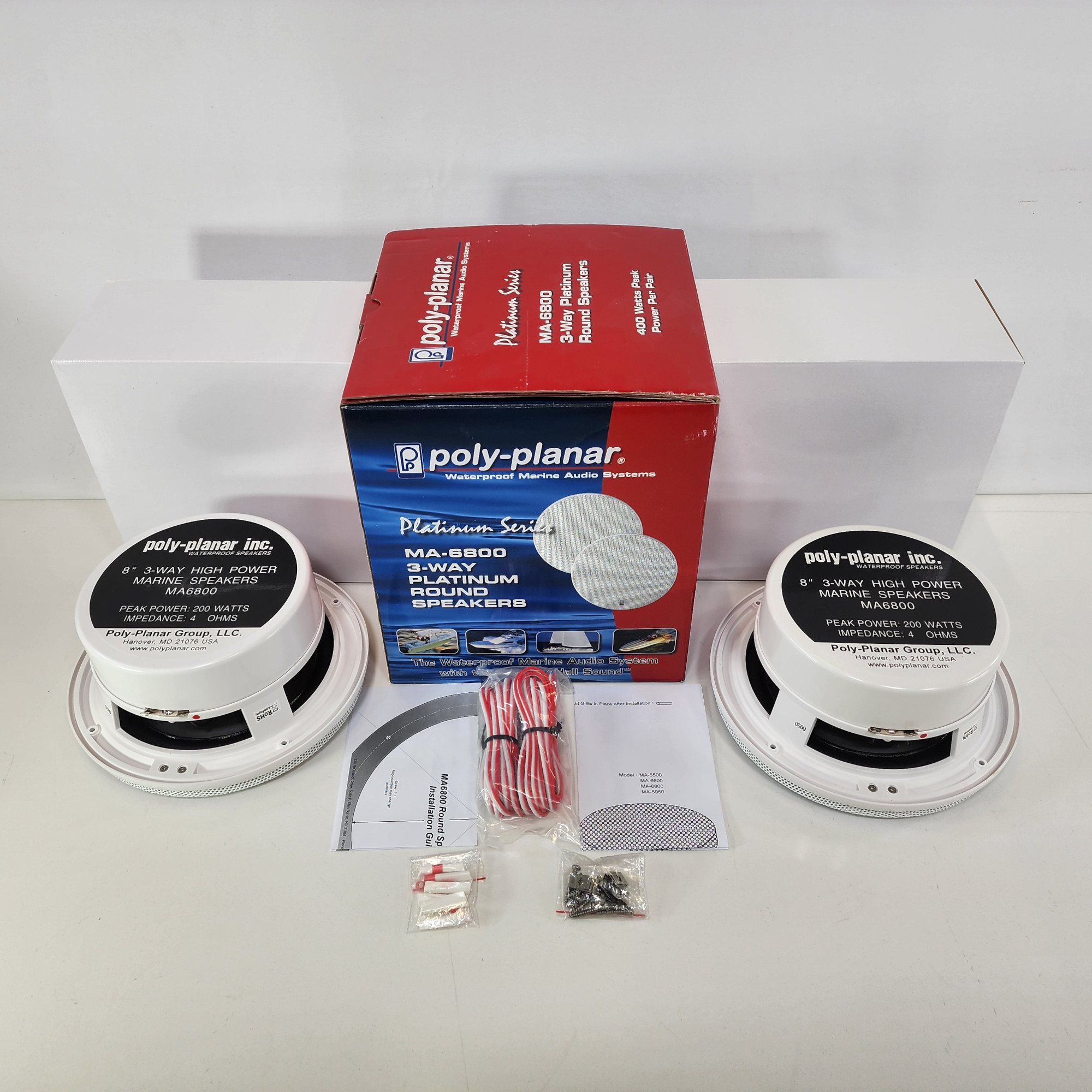 Coppia Altoparlanti Marini Poly-Planar Platinium PPMA5500W | 255x159mm | Ricambio Nautica