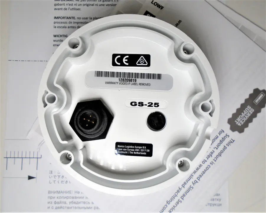 Simrad GS25 GPS Antenna (NEW) 00011043002 Tested 90 Day Warranty Max Marine Electronics