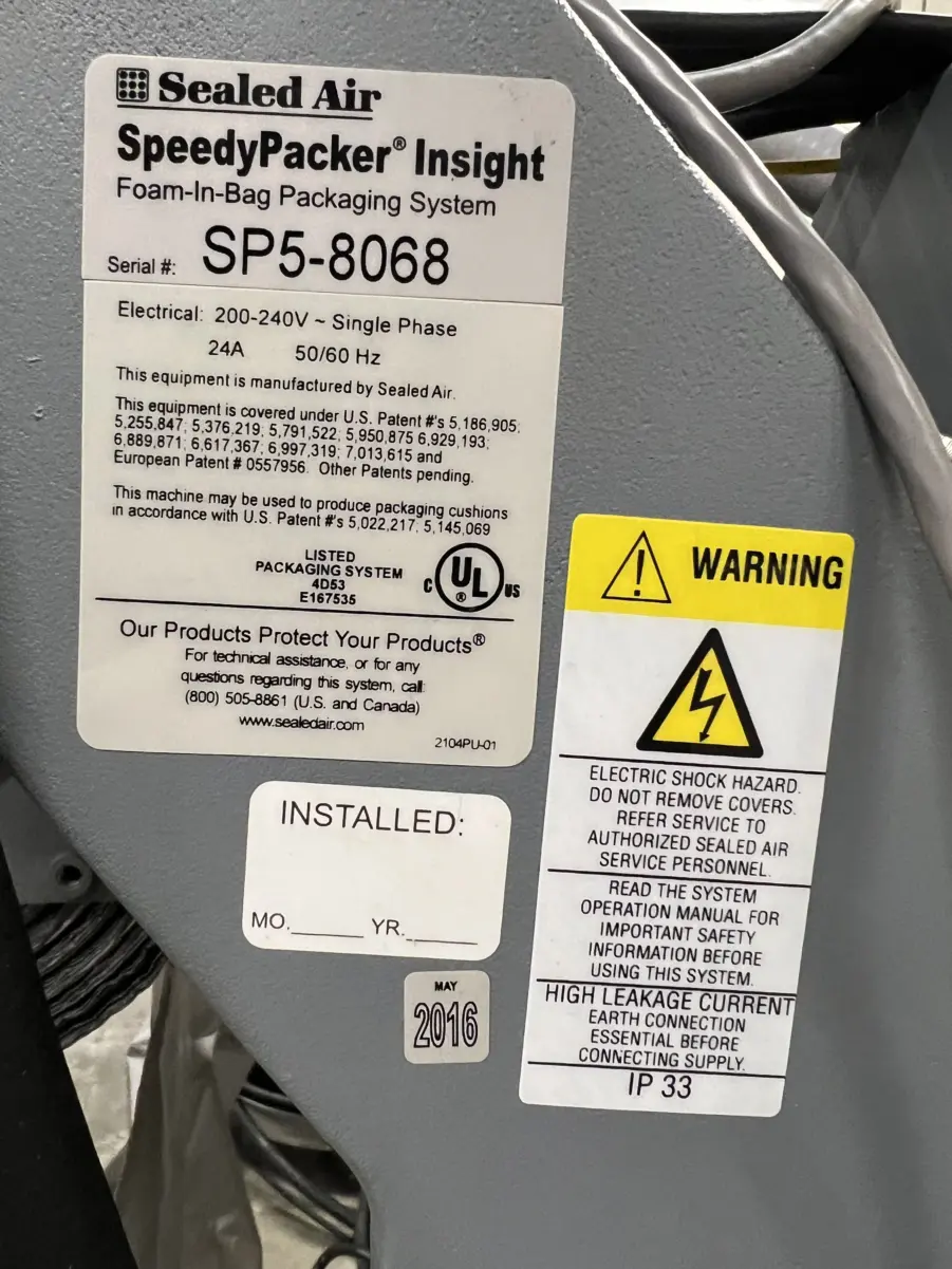 Sealed Air Speedypacker Insight SP5 - 2016 Model w/Extras - Image 3
