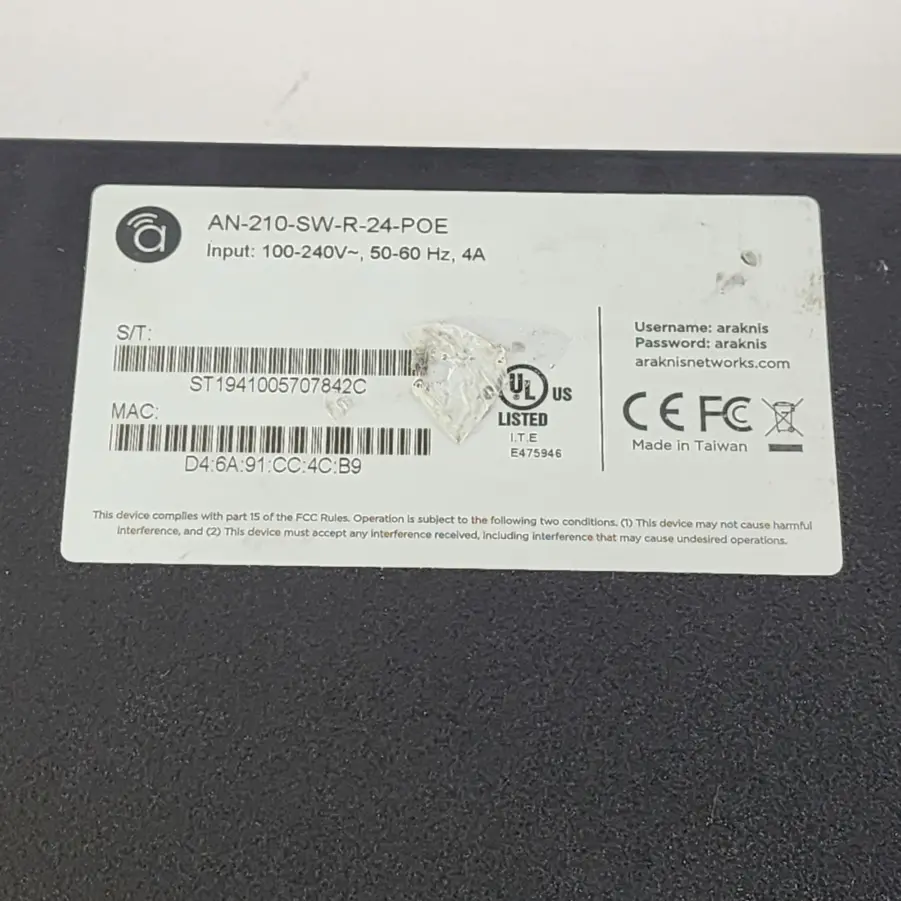 Araknis 210 Series Websmart Gigabit Switch w/ Partial PoE+ - AN-210-SW-R-24-POE - Image 11