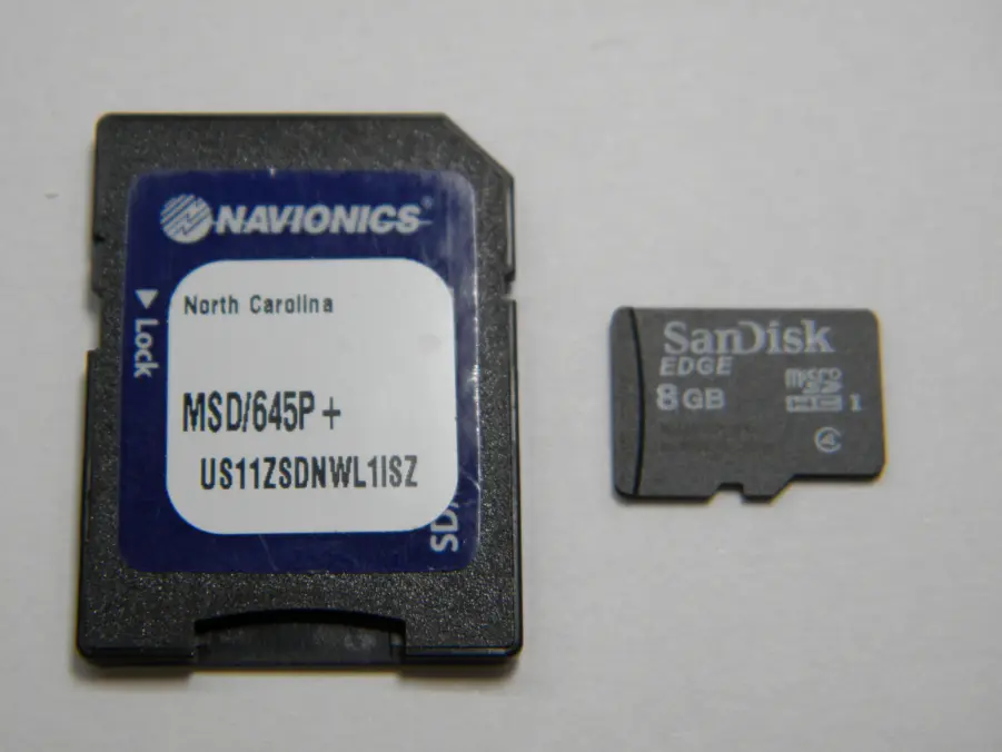 Navionics Platinum+ North Carolina SD/MicroSD Chart Card MSD/645P+ 8GB -Upd. 2018- Tested!